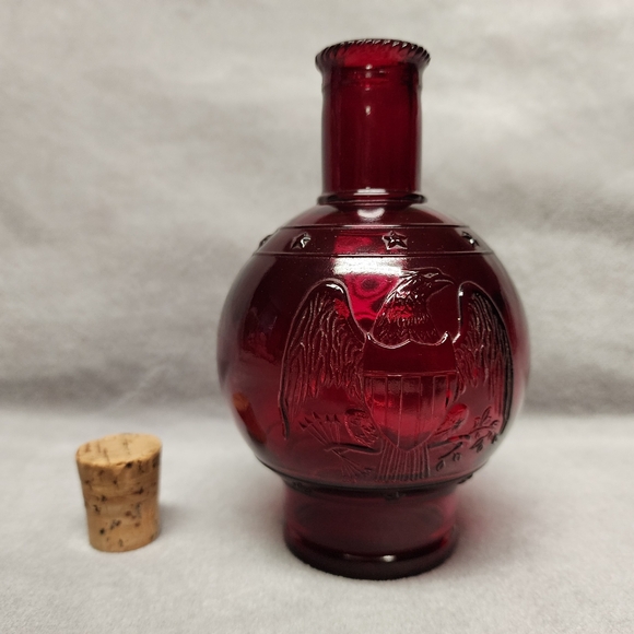 Vintage Wheaton NJ Glass Fire Extinguisher Red Bottle - Picture 4 of 7